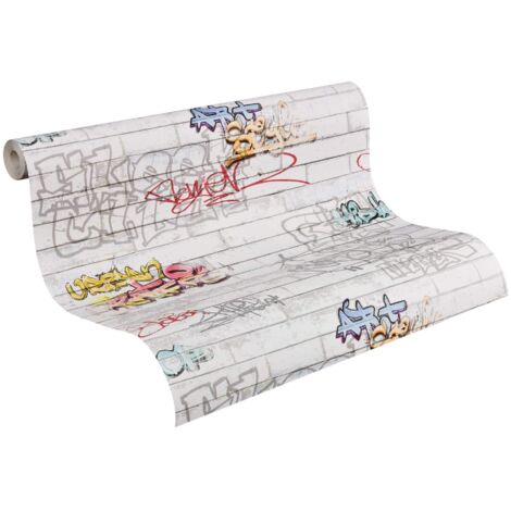 carta da parati parato carta muro graffiti