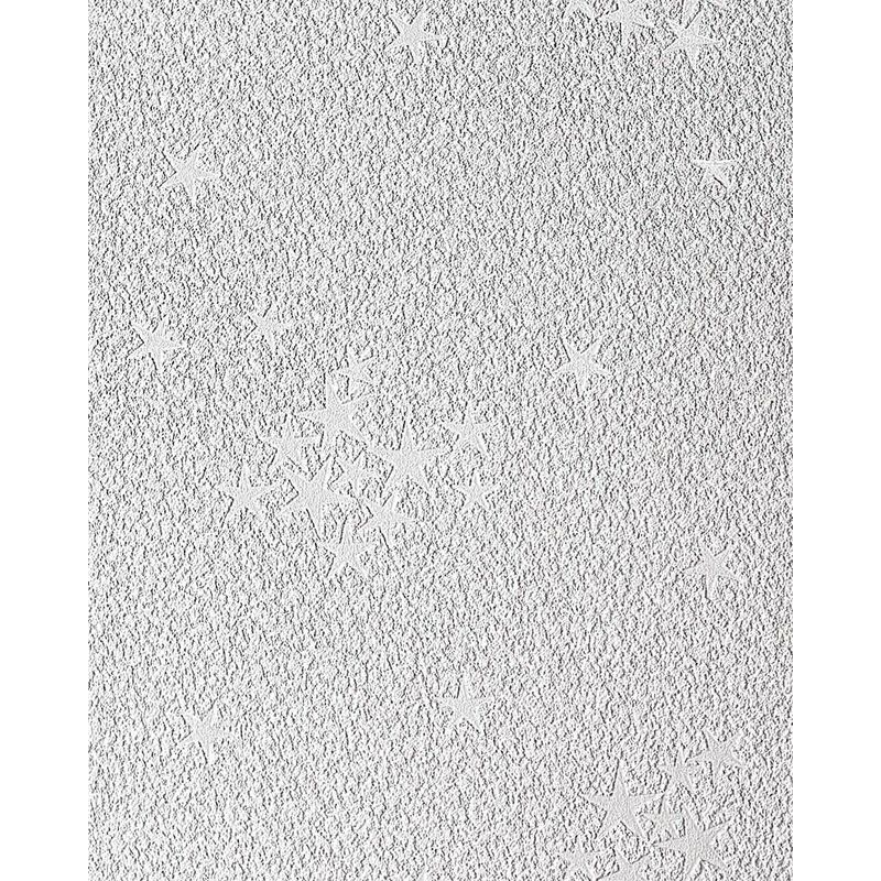 Edem - Carta da parati per bambini in bianco 533-30 soffitto o parete con stelline fluorescenti