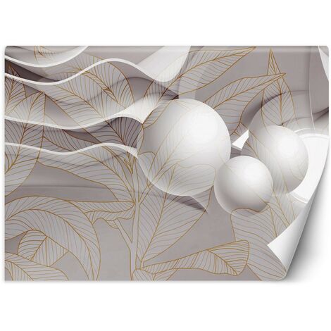 Carta Da Parati, Sfere Onde 3D - 200x140