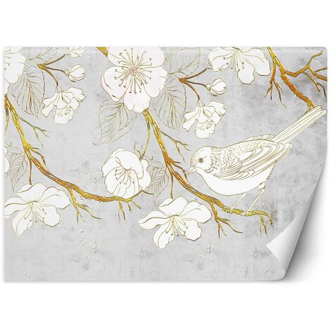 Carta Da Parati, Uccelli e fiori - 250x175