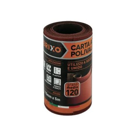 CARTA RESIN. BRIXO MINIROL 115X5MT P.80