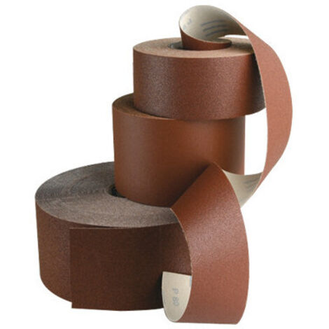Carta resinada E28V rollo de 25 m grano 180 con velcro para lijado universal en madera y metal – Imperial