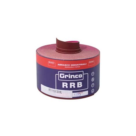 CARTA RESINATA AL CORINDONE RRB CON VELCRO- - grana 100 - 25 mt