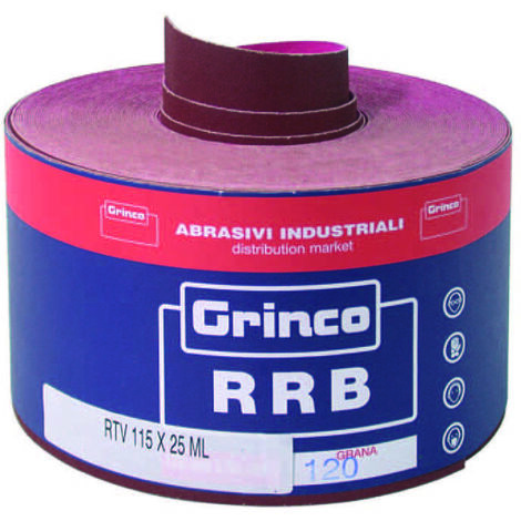 Carta resinata al corindone rrb con velcro - grana 120
