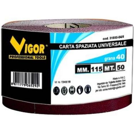 Carta Spaziata Universali Vigor mm.115 Mt.50 Gr. 120