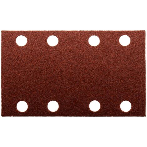 Carta vetrata Makita 80 x 133 mm, K60, 10 pz. 80 x 133 mm - K60 - 10 pz. - 8 fori