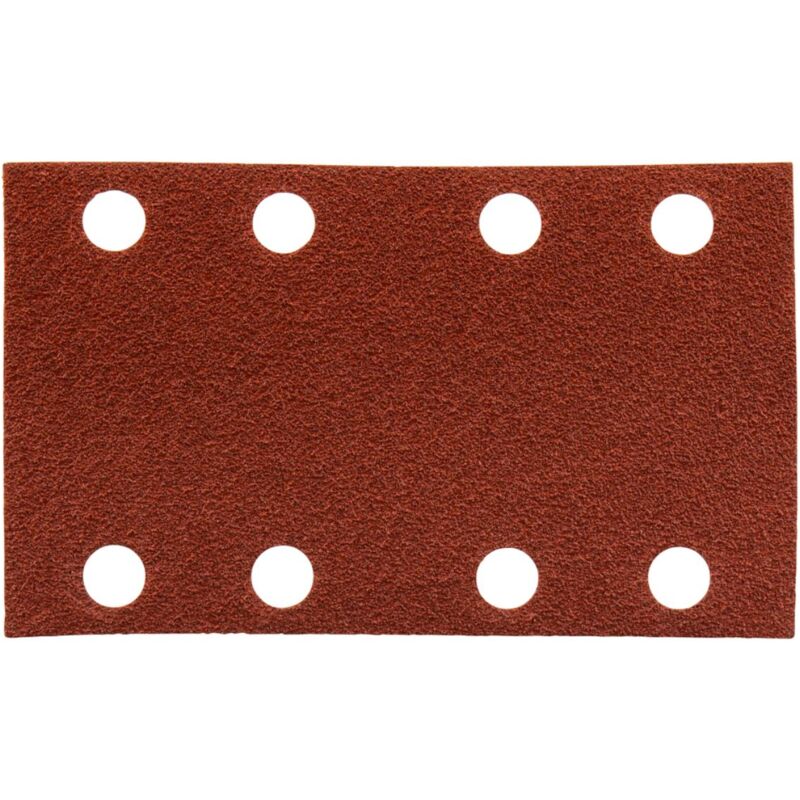 Carta vetrata Makita 80 x 133 mm, K80, 10 pz. 80 x 133 mm - K80 - 10 pz. - 8 fori