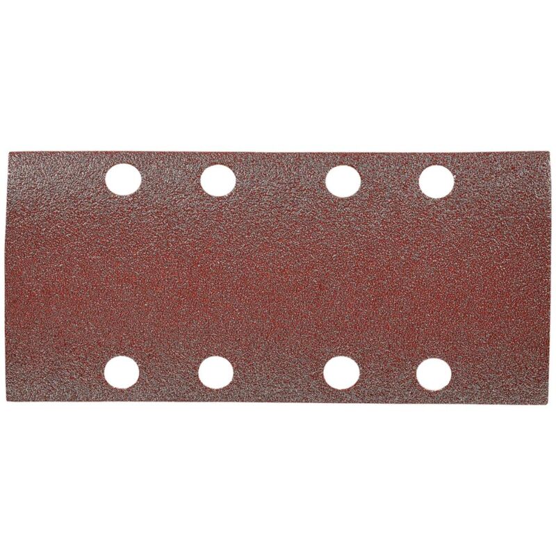 Carta vetrata Makita 80 x 166 mm, K80, 10 pz. 80 x 166 mm - K80 - 10 pz. - 8 fori