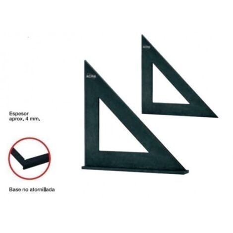 Cartabon Medicion Cerrajero 125X125Mm Vaciado Sombrero Pavonado Acha