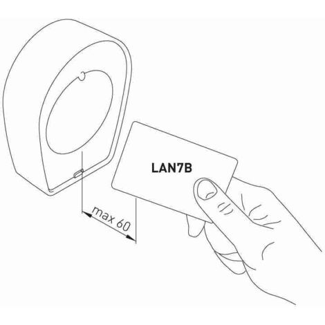 Carte à code unique au format ISO LAN7B Technologie de transpondeur Ditec Lan7b