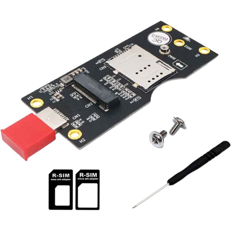 Carte Adaptateur m. 2 Vers USB3.0 avec Emplacement pour sim Module de RéSeau 3G/4G/5G/LTE Interface M.2 Clé b