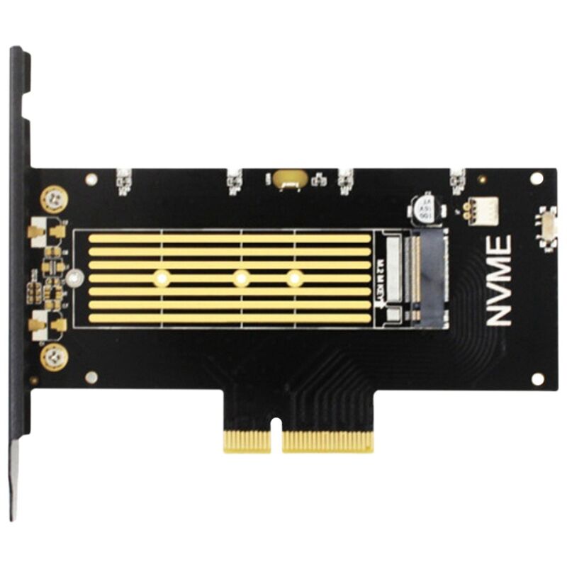 Tlily - Carte Adaptateur NVMe PciEX4 m Clé Pleine M.2 Expansion PCIE3.0 Carte Adaptateur de Matrice
