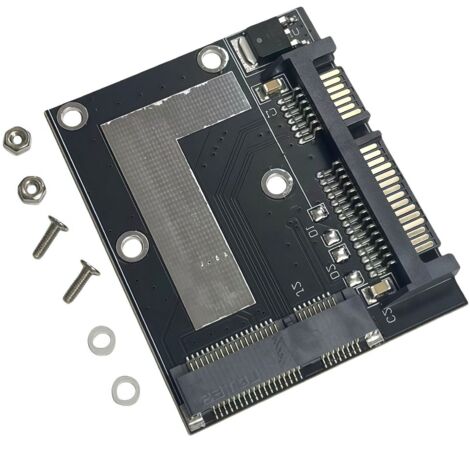 Carte adaptatrice mSATA vers SATA, mini SSD PCIe 5 cm vers SATA3 2,5 pouces demi-hauteur.
