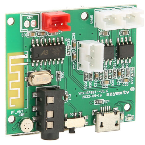Carte Amplificateur Audio Bluetooth 5.0 avec Entrée AUX et Sortie RCA - Module Haute Fidélité