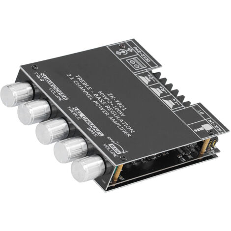 Carte Amplificateur Audio Bluetooth 5.0, Module Stéréo 2.1 Canaux 50W+50W+100W pour Home Cinema