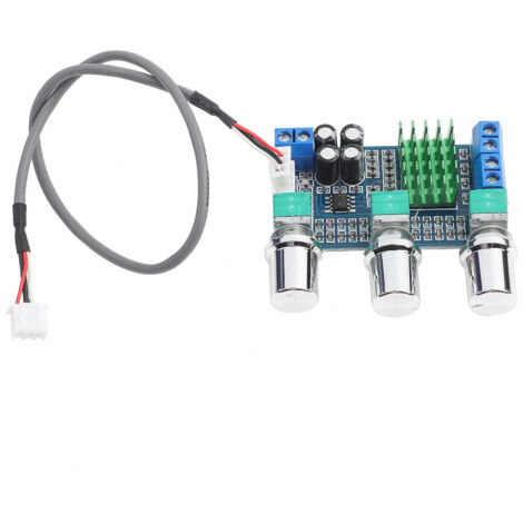 Carte Amplificateur Audio Numérique TPA3116D2 80Wx2, Module Ampli avec Contrôles Graves/Aigus, Alimentation 12V-24V