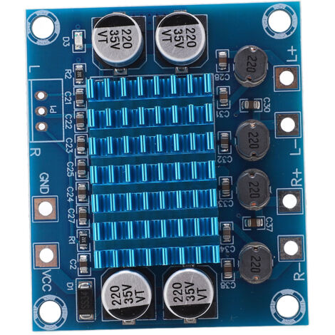 Carte Amplificateur Audio Stéréo 30W HD, Module 2 Canaux 12V/24V pour Enceintes Voiture