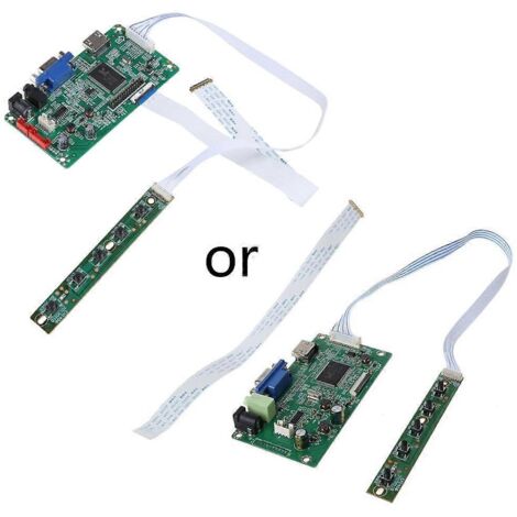 Carte contrôleur vidéo VGA compatible HDMI pour écrans LCD de 11,6", 13,3", 14", 15,6" et 17,3", N116HSE, LTN133HL01, B156HTN03.0, résolution 1920x1080