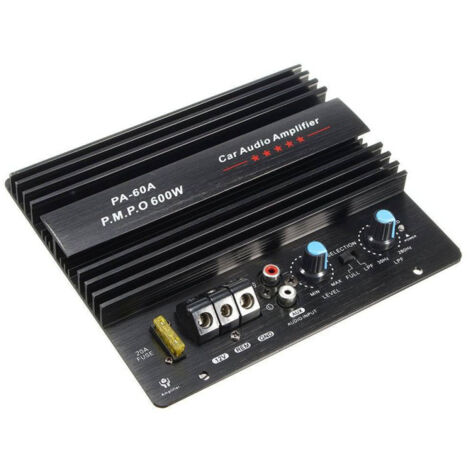 Carte d'amplificateur haute puissance 600 W pour caisson de basses de voiture, amplificateur audio monocanal, 12,0 V
