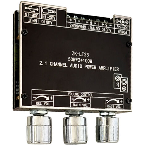 Carte d'amplificateur, Module d'amplificateur Audio Bluetooth 2.1 canaux réglable en Volume pour l'optimisation