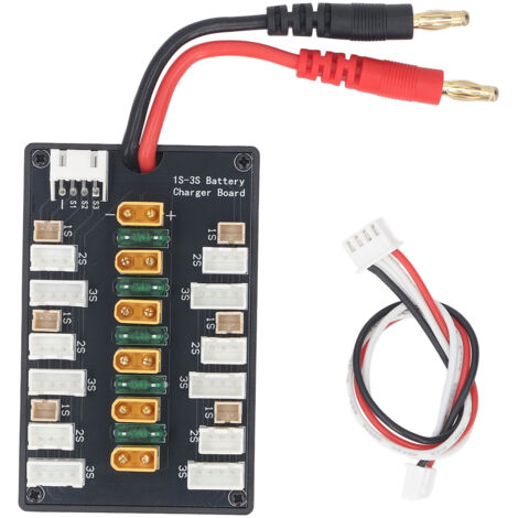 Carte de charge parallèle de batterie, connecteur équilibré ABS 1S-3S