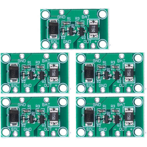 Carte de Contrôleur de Charge Solaire 5 Pièces S665, Carte de Circuit de Module de Contrôleur de Charge de Batterie de Contrôle de la Lumière pour Lampes de Pelouse Solaires, Lampe Murale Solaire