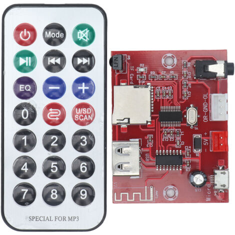 Carte de décodage audio Bluetooth avec mémoire, télécommande et prise USB XHA253