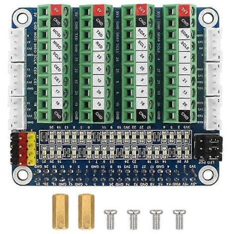 Carte de détection de port GPIO LED avec module PCF8591 pour Raspberry Pi