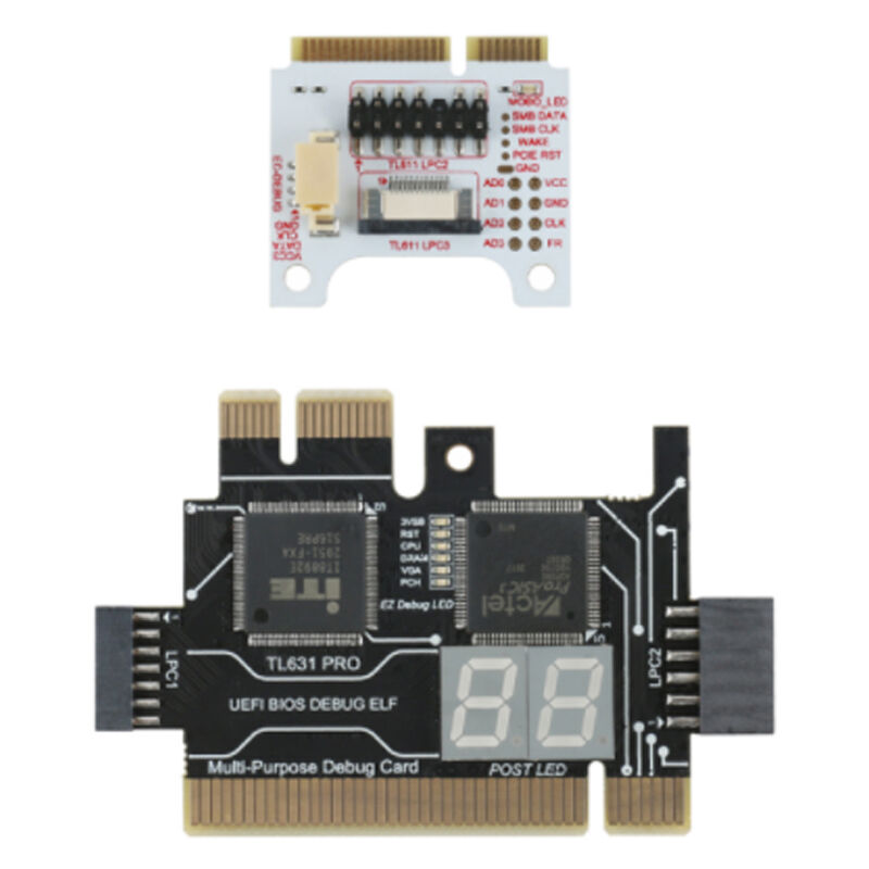 Carte de Diagnostic PCI universelle pour ordinateur portable, PCI-E Mini LPC, carte mère, analyseur de Diagnostic, testeur, cartes de débogage
