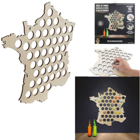 Carte De France Capsules De Biere2