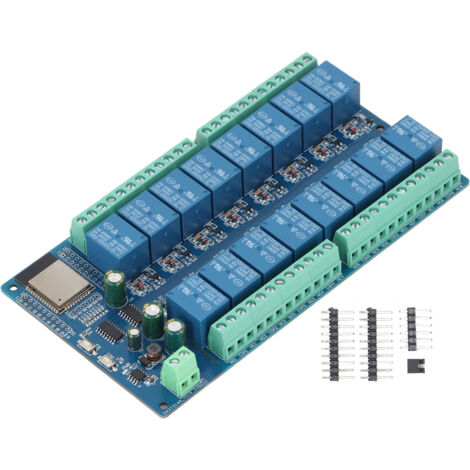 Carte de module de relais 16 canaux pour le développement de ESP32-WROOM Smart Home DC5-12V