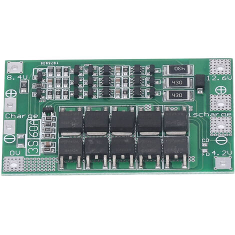 Carte de Protection BMS 3S 60A 12.6V pour Batterie Lithium avec Équilibrage Charge/Décharge