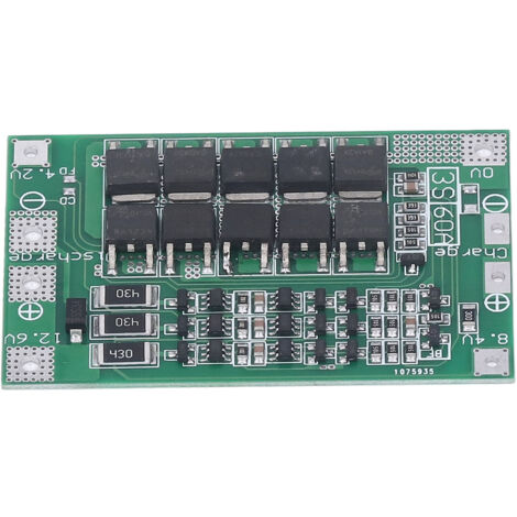 Carte de Protection BMS 3S 60A pour Batterie Li-ion avec Équilibrage et Surcharge