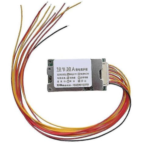 Carte de protection de batterie 10S 36V 30A pour cellules Li-ion (BMS).
