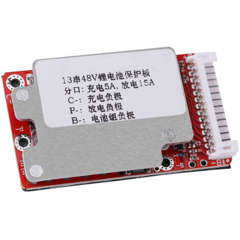 Carte de Protection de batterie Li ion Li polymère BMS pour Batteries 13S 48V/54.6V