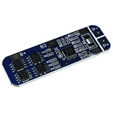 Carte de protection pour batterie au lithium 18650 12V à 3 cellules, protection contre la surcharge et la décharge excessive à 11,1V et 12,6V, protection contre les courants de crête jusqu'à 10A.