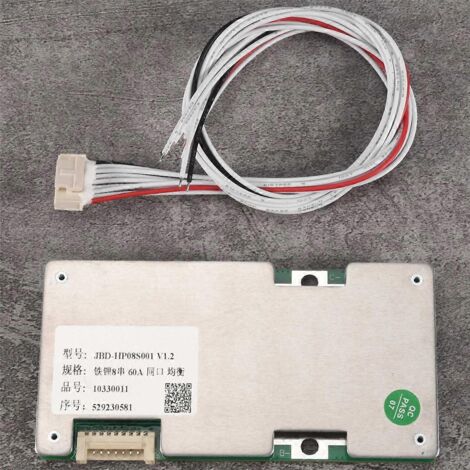 Carte de protection pour chargeur de batterie lithium-fer 8S 24V 60A BMS