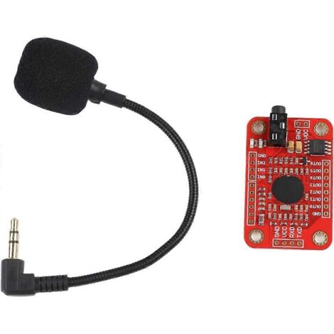 Carte de reconnaissance vocale modulaire V3 compatible avec une capacité de 80 voix et un traitement multivoix via UART GPIO