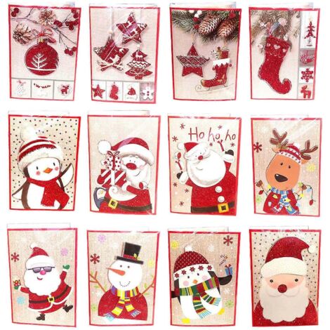 Carte de Vœux Musicale de Noël - Lot de 5 - Idée Cadeau Enfant