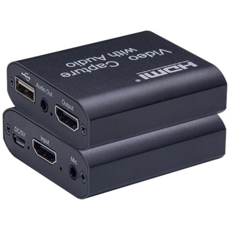 Carte d'enregistrement vidéo avec sortie boucle HDMI USB 2.0, enregistreur de jeu et audio
