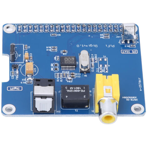 Carte d'extension audio HIFI I2S/SPDIF pour Raspberry Pi 3/2B avec sortie fibre optique