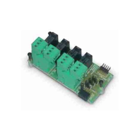 Carte d'extension avec 4 sorties relais pour insertion sur concentrateurs CE380UR