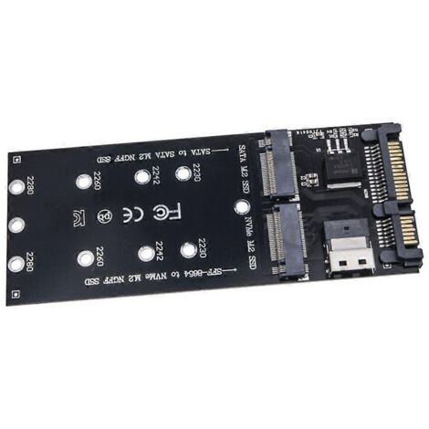 Carte d'extension M.2 vers SATA 3, adaptateur SSD NGFF M.2 pour connecter des disques durs SATA