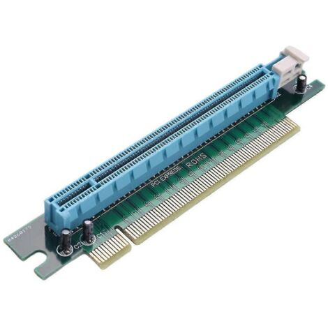 Carte d'extension PCI-e 16x à angle droit 90° - Adaptateur de protection PCI-e PCI-express 16x - C