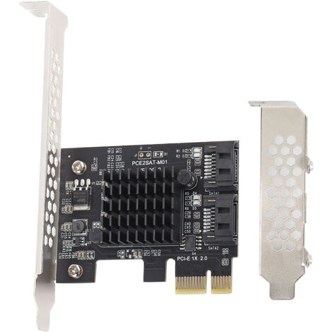 Carte d'extension PCI Express vers 2 ports SATA 3.0, adaptateur PCIe pour disques durs, compatible AHCI 1.0 et mode IDE.