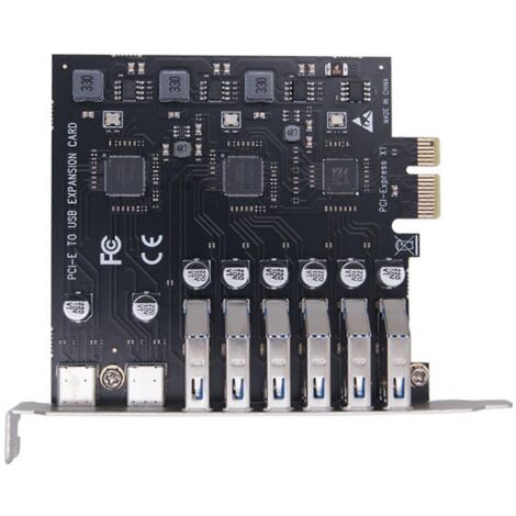 Carte d'extension PCIe vers USB 3.2 Gen 2 avec port Type-C, contrôleur hub haute vitesse