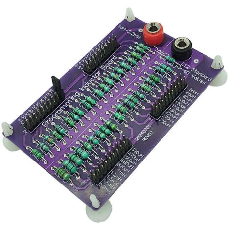Carte d'inductance programmable standard E12 à 40 valeurs, de 1 µH à 2,2 mH (voir illustration)