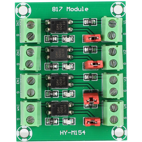 Carte d'isolement 4 canaux 817 avec convertisseur de tension et module adaptateur
