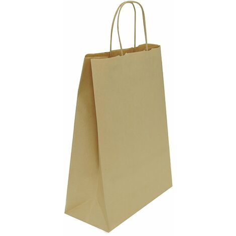 Carte Dozio - Shopper in Sealing color Avana, maniglia ritorta, f.to cm 27+12x37, cf 25 pz