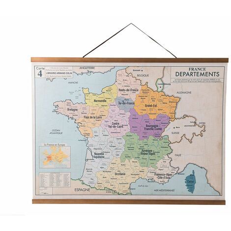 Carte écolière de France - Amadeus